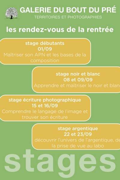 Stage écriture photographique