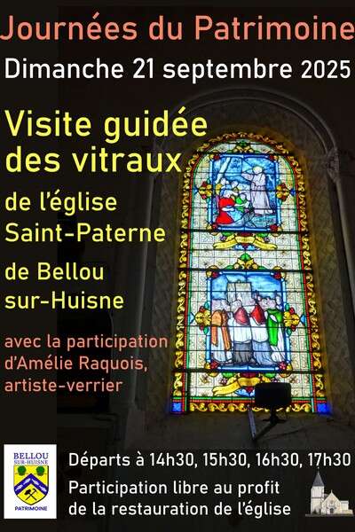 Journées du Patrimoine - Visites guidées des vitraux de l'église