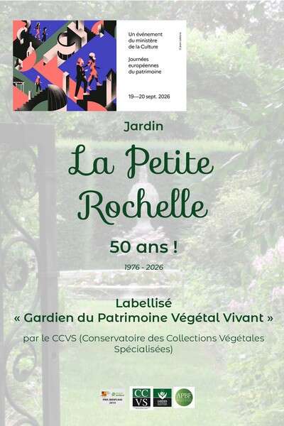 Journées du Patrimoine - Ouverture du Jardin de la Petite Rochelle