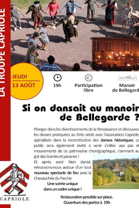 P'tit festival d'Autheuil : Soirée danse et musique au manoir de Bellegarde et spectacle de feu