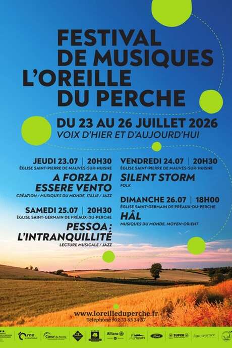 Festival de musiques L'Oreille du Perche - "Pessoa : L'intranquillité"