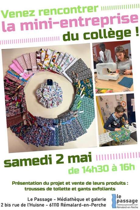 Venez rencontrer la mini-entreprise du collège !