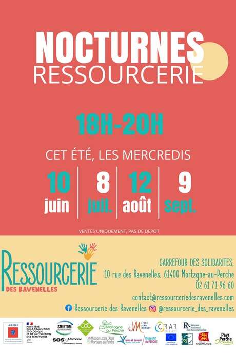 Ouverture nocturne de la Ressoucerie des Ravenelles