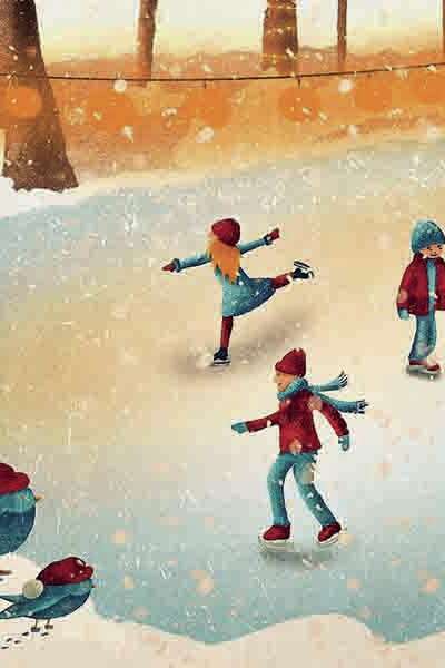 Profite de la patinoire