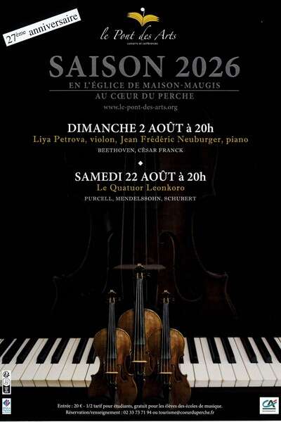 Récital piano-violon - Saison musicale du Pont des Arts