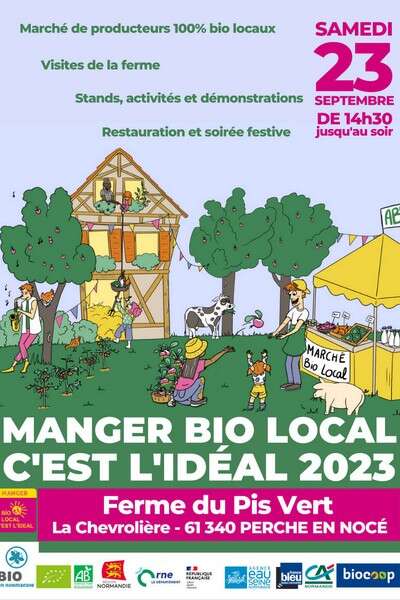 "Manger bio local c'est l'idéal" à la ferme du Pis Vert
