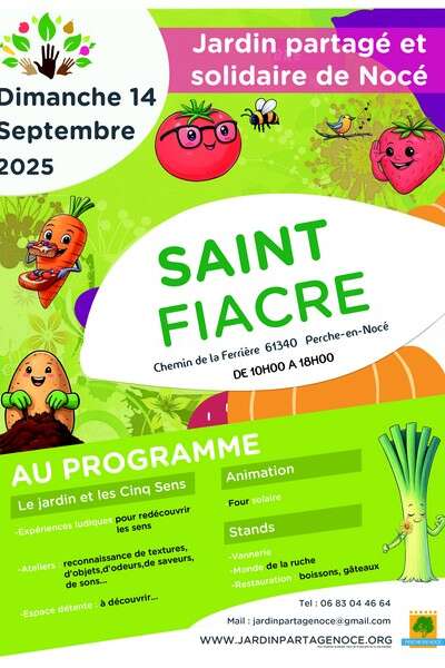 Fête de la Saint Fiacre au jardin partagé et solidaire de Nocé