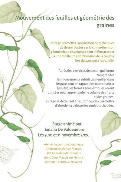 Stage de peinture botanique