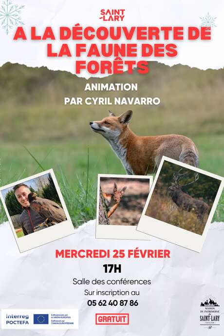 Conférence sur la faune sauvage par Cyril Navarro