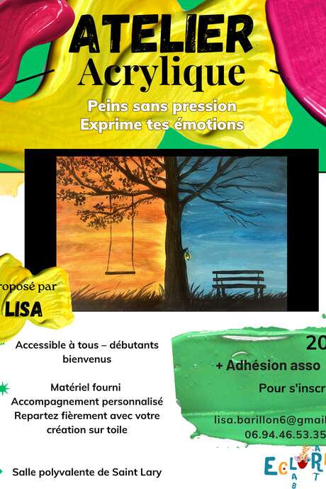 Atelier acrylique - Association ArtLab Eclore