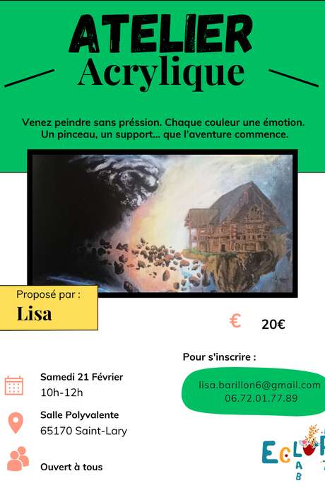 Atelier acrylique - Association ArtLab Eclore