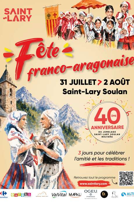 Fête Franco Aragonaise - 40 ème anniversaire du jumelage Saint-Lary Boltana