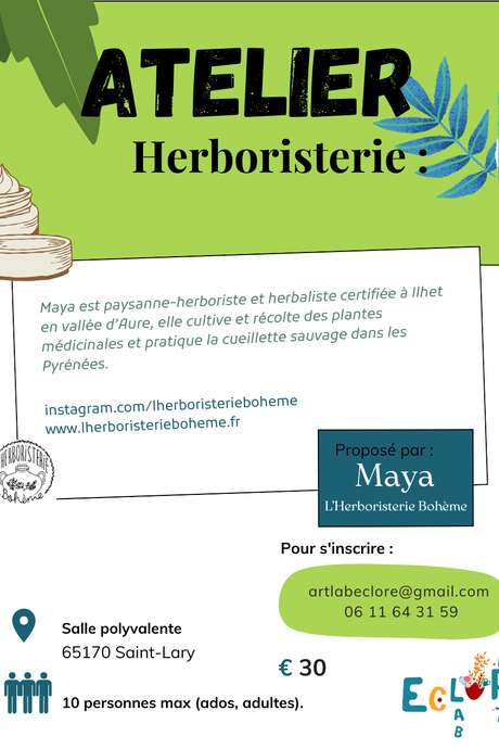 Atelier Herboristerie - Association ArtLab Eclore