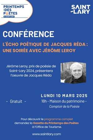 Printemps des Poètes - Conférence/hommage Jacques Réda