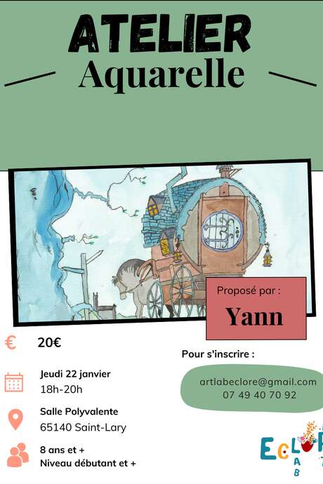 Atelier aquarelle - Association ArtLab Eclore
