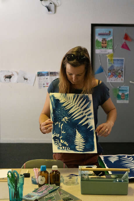 Atelier cyanotype