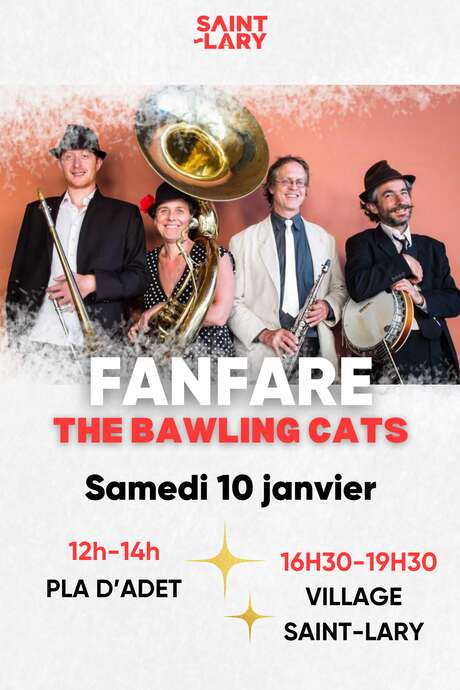 Fanfare à la neige avec le groupe "The Bawling Cats"