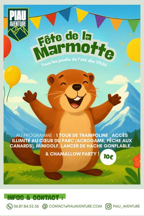 Fête des Marmottes du 09/07 au 27/08/2026