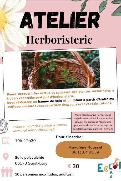 Atelier Herboristerie - Association ArtLab Eclore