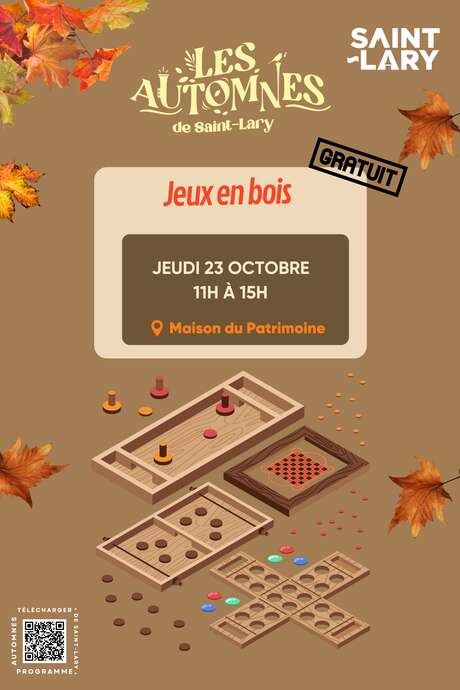 Jeux en bois à la Maison du Patrimoine