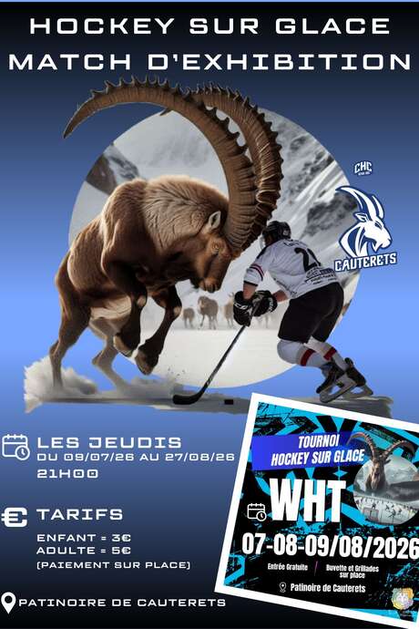 Match d'exhibition de hockey sur glace
