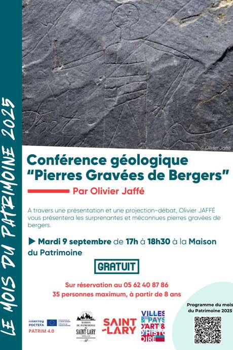 Conférence géologique “Pierres Gravées de Bergers”
