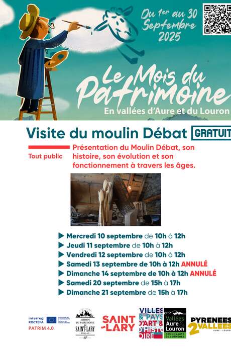 Visite du moulin Débat ANNULÉ