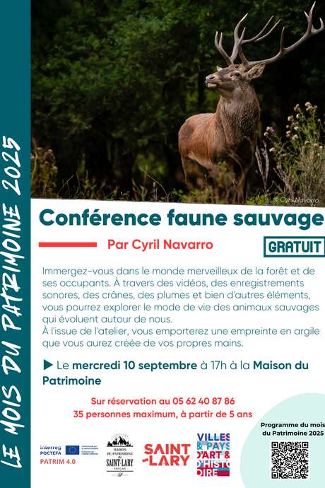 Conférence sur la faune sauvage par Cyril Navarro