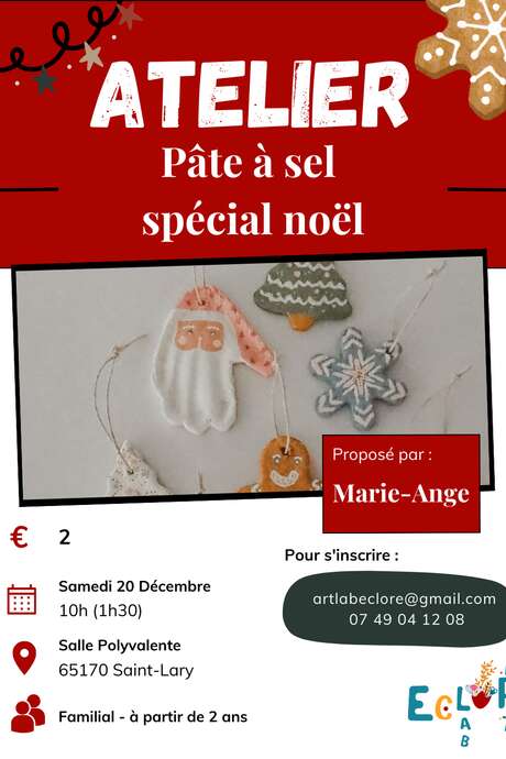 Atelier pâte à sel - Association ArtLab Eclore