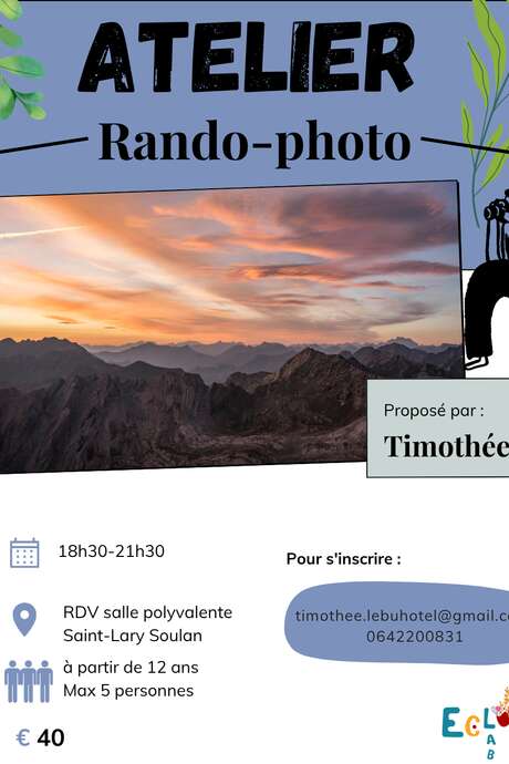 Assocation ArtLab Eclore : Rando photo coucher de soleil