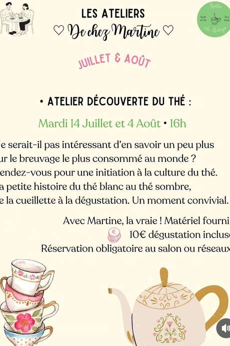 Atelier découverte du thé