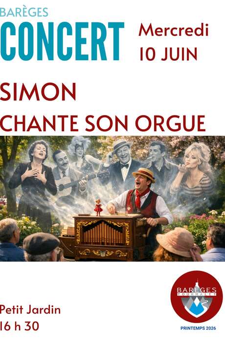 Les concerts du mercredi : "Simon Chante son Orgue"