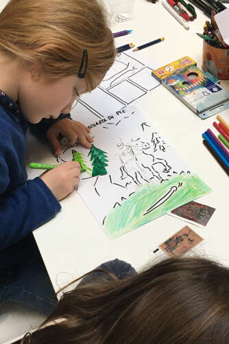 Atelier enfants "Peinture de paysage montagneux"