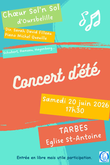 Concert d'été du Choeur Sol'n Sol