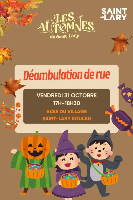 Déambulation de rue et collecte de bonbons