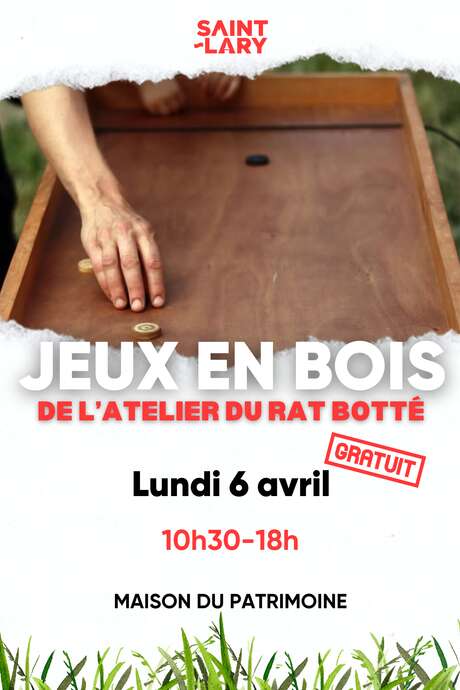 Jeux en bois géants avec L'atelier du Rat Botté