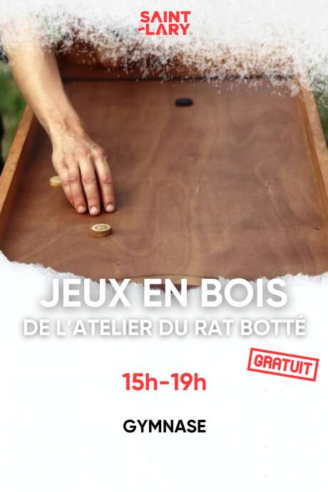 Jeux en bois géants avec L'atelier du Rat Botté