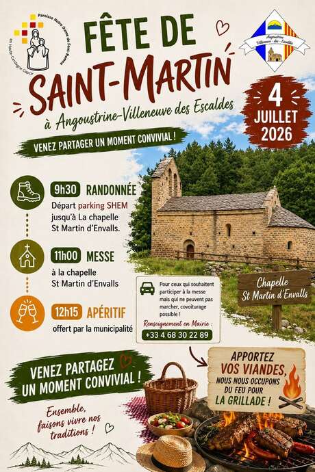 FÊTE DE SAINT- MARTIN - ANGOUSTRINE-VILLENEUVE-DES-ESCALDES