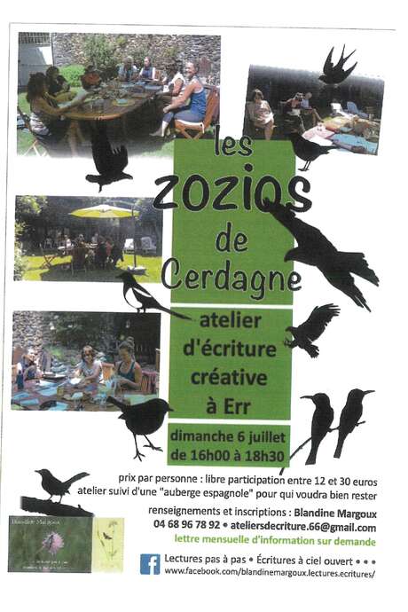 LES ZOZIOS DE CERDAGNE - ATELIER D'ÉCRITURE CRÉATIVE - ERR