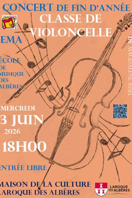 CONCERT DE FIN D'ANNÉE CLASSE DE VIOLONCELLE