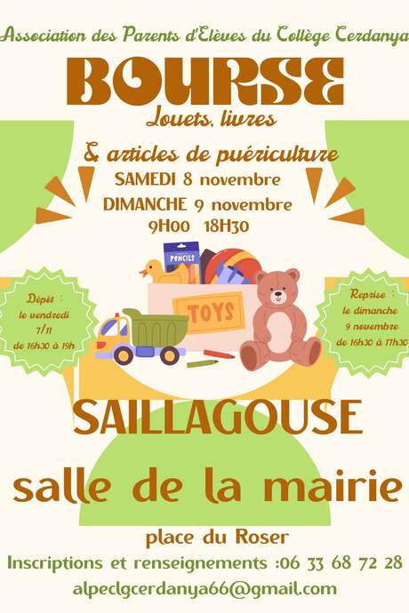 BOURSE JOUETS, LIVRES & ARTICLES DE PUÉRICULTURE