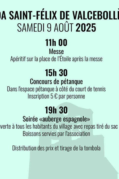FETE DE LA SAINT FELIX - VALCEBOLLERE
