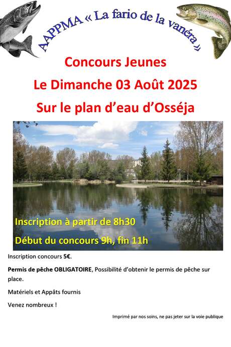 CONCOURS DE PÊCHE "SPÉCIAL JEUNES"- OSSÉJA