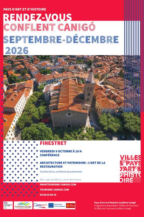 RENDEZ-VOUS DU PAYS D'ART ET D'HISTOIRE CONFÉRENCE - L'ART DE LA RESTAURATION
