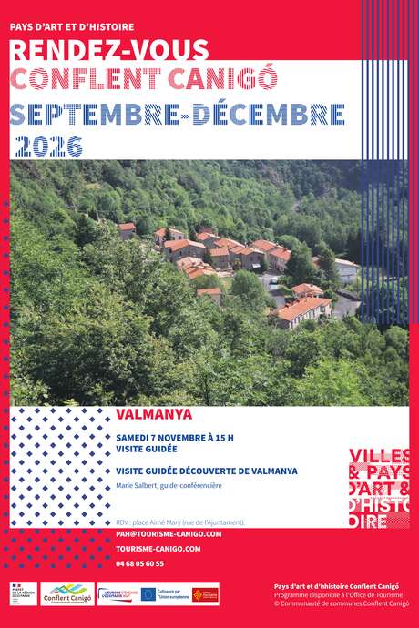 RENDEZ-VOUS DU PAYS D'ART ET D'HISTOIRE VISITE GUIDÉE - DÉCOUVERTE DE VALMANYA