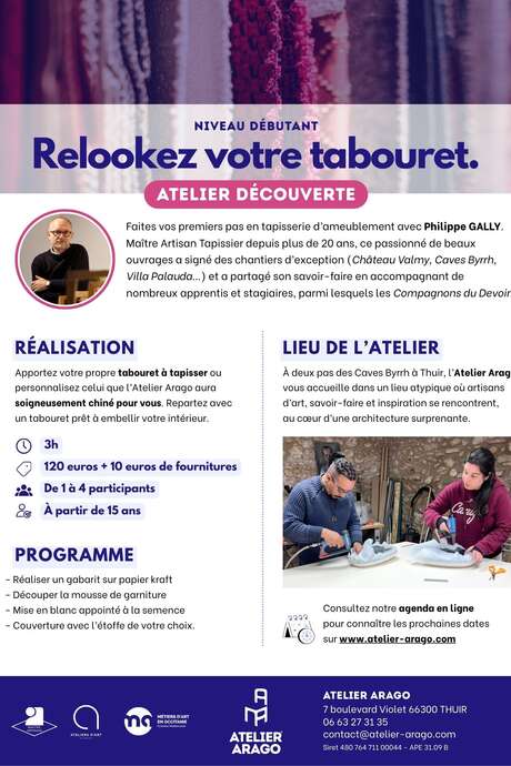 ATELIER RELOOKEZ VOTRE TABOURET