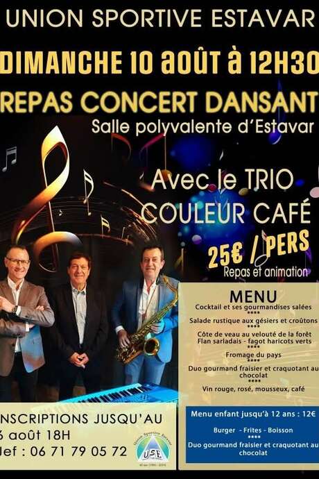 REPAS CONCERT DANSANT - ESTAVAR