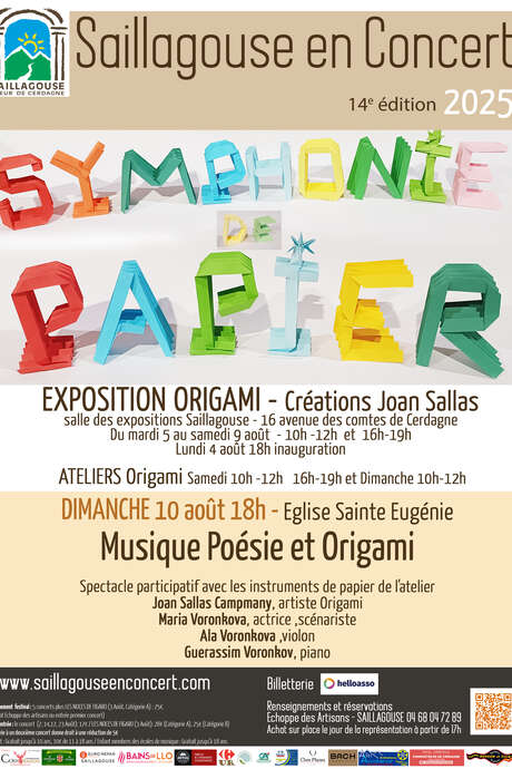 SAILLAGOUSE EN CONCERT - MUSIQUE POESIE ET ORIGAMI