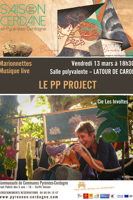 SAISON CERDANE - LE PP PROJECT - MARIONNETTES MUSIQUE LIVE