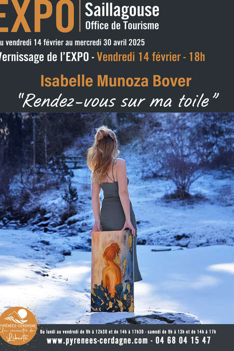 EXPOSITION ISABELLE MUNOZA BOVER "RENDEZ-VOUS SUR MA TOILE"